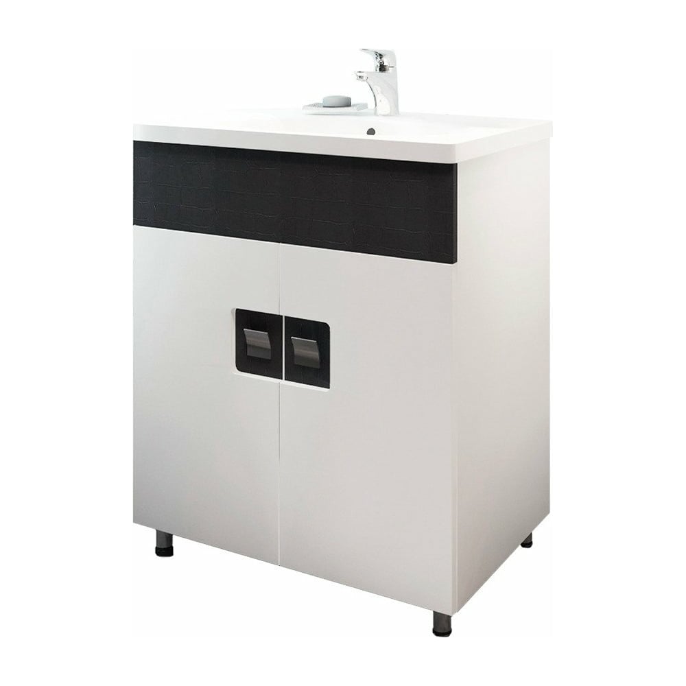 Тумба EVA GOLD Braunsy 70 с умывальником Santek Миранда-70, комплект УТ ...