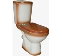 Унитаз-компакт Rosa Комфорт коричневый декор Вн УнK09