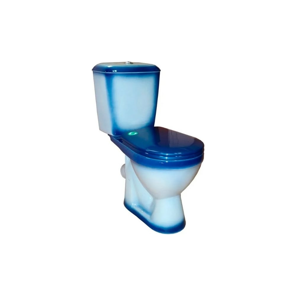 Унитаз-компакт Rosa Лира синий декор Вн УнС10 - выгодная цена, отзывы ...