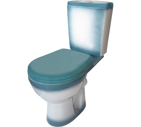 Унитаз-компакт Rosa Рио зеленый декор Вн УнЗ314