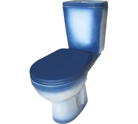 Унитаз-компакт Rosa Рио синий декор Вн УнкСн 103