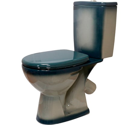 Унитаз-компакт Rosa Уют зеленый декор Вн УнкЗ09