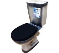 Унитаз-компакт Rosa Уют черный декор Вн УнкЧ02