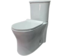 Чаша унитаза Ekokerama ELEGANTE универсальный выпуск, сиденье дюропласт soft close, белый 422ELEGANTE чаша