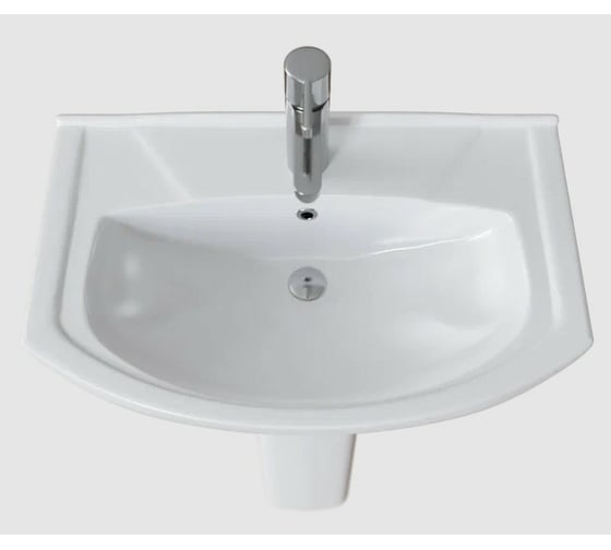Раковина Ekokerama ROMANZA 660x433 мм, глазурь, белый (касабланка) ЕК 0113 113Р