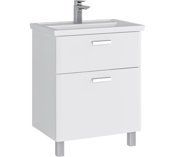 Комплект Sanstar напольная тумба Gretta 60 с раковиной Фостер 60 330.1-1.5.1.КФОС