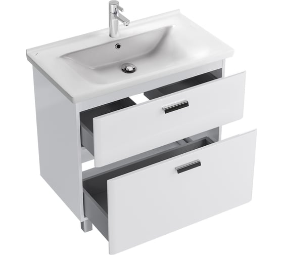 Комплект Sanstar напольная тумба Gretta 80 с раковиной Миранда 80 332.1-1.5.1.КМИР