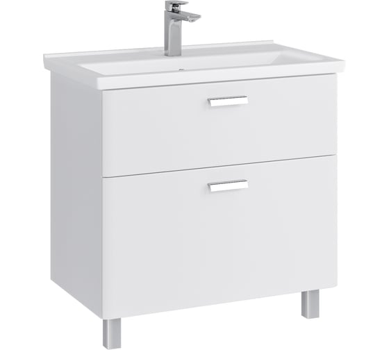 Комплект Sanstar напольная тумба Gretta 80 с раковиной Миранда 80 332.1-1.5.1.КМИР