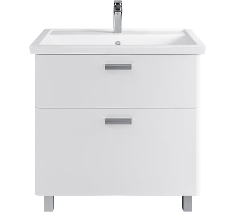 Комплект Sanstar напольная тумба Gretta 80 с раковиной Фостер 80 332.1-1.5.1.КФОС