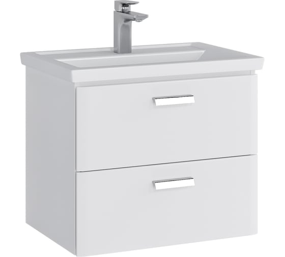 Комплект Sanstar подвесная тумба Gretta 60 с раковиной Фостер 60 327.1-1.5.1.КФОС