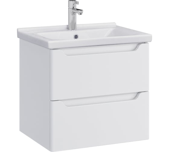 Комплект Sanstar подвесная тумба Lanciano 60 с раковиной Миранда 60 305.1-1.5.1.КМИР