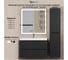 Подвесная тумба с раковиной uperwood Tanos 90 см, черная 291020255 5
