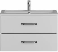 Подвесная тумба с раковиной uperwood Foster 80 см, белая 291020531