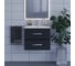 Подвесная тумба с раковиной uperwood Foster 60 см, черная 291020534 4