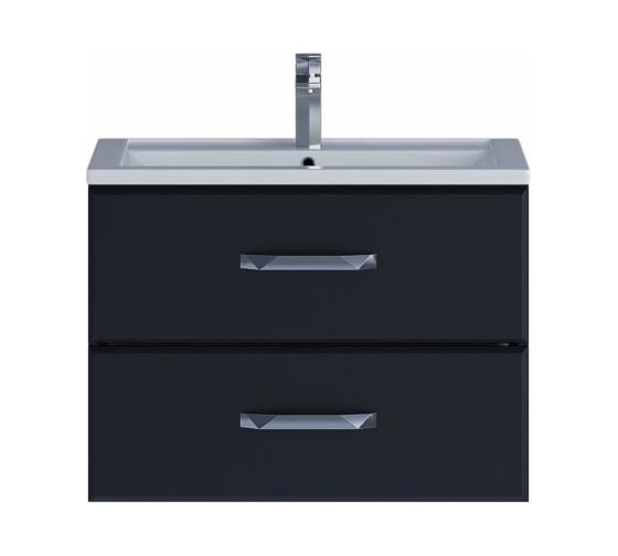 Подвесная тумба с раковиной uperwood Foster 70 см, черная 291020535 1