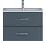 Подвесная тумба с раковиной uperwood Foster 70 см, серый графит 291020540 3