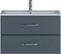 Подвесная тумба с раковиной uperwood Foster 80 см, серый графит 291020541 1