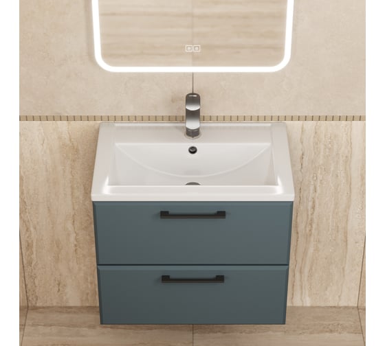 Раковина для ванной комнаты Uperwood Foster 60 см, прямоугольная 291020340