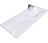 Раковина для ванной над стиральной машиной Uperwood Bon 120 см, правая, с кронштейнами 291021037