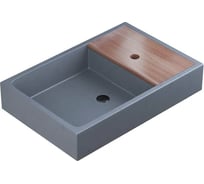 Накладная раковина uperwood Piter бетон, цвет графит 291020214