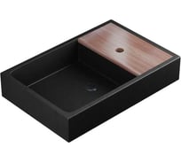 Накладная раковина uperwood Piter бетон, цвет черный 291020319