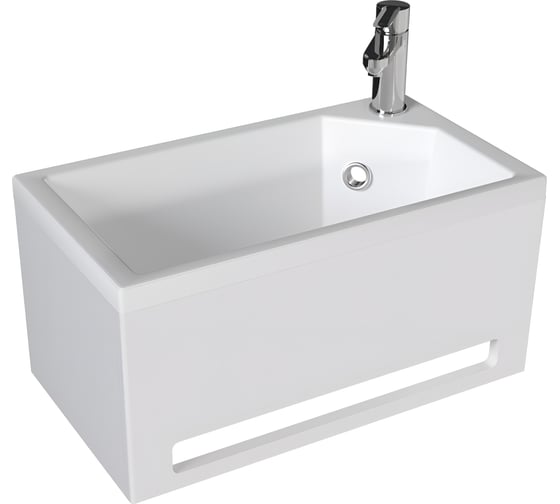 Панель с раковиной 1Marka Tiny XS MINI R прямоугольная подвесная У84218