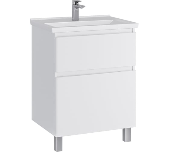 Комплект Sanstar напольная тумба Riana 60 с раковиной Миранда 60 301.1-1.5.1.КМИР
