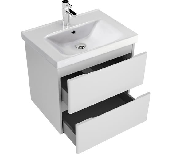 Комплект Sanstar подвесная тумба Riana 60 с раковиной Миранда 60 288.1-1.5.1.КМИР