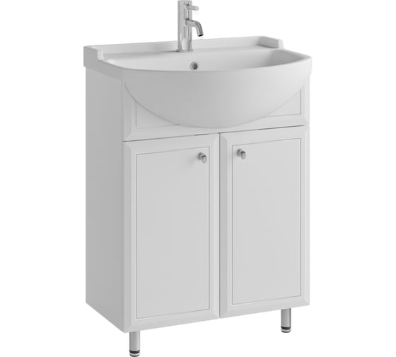 Комплект Sanstar напольная тумба Афина 60 с раковиной Амур 60 352.1-1.4.1.КАМУ