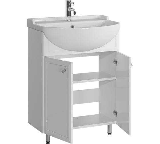 Комплект Sanstar напольная тумба Афина 60 с раковиной Амур 60 352.1-1.4.1.КАМУ