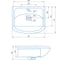 Комплект Sanstar напольная тумба Вольга 50 с раковиной Уют 50 334.1-1.4.1.КУЮТ 8