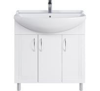 Комплект Sanstar напольная тумба Вольга 80 с раковиной Амур 80 340.1-1.4.1.КАМУ