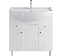 Комплект Sanstar напольная тумба Июнь 80 с раковиной Амур 80 343.1-1.4.1.КАМУ