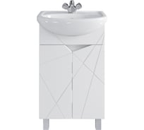 Комплект Sanstar напольная тумба Каскад 50 с раковиной Уют 50 355.1-1.4.1.КУЮТ