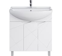 Комплект Sanstar напольная тумба Каскад 80 с раковиной Амур 80 350.1-1.4.1.КАМУ