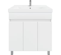 Комплект Sanstar напольная тумба Квадро 80 с раковиной Миранда 80 126.1-1.4.1.КМИР