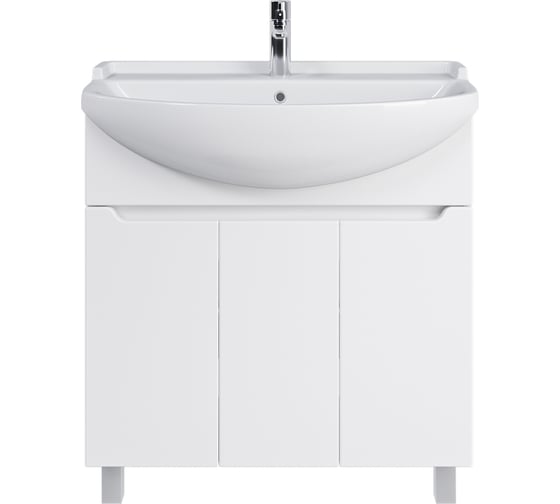 Комплект Sanstar напольная тумба Лайн 80 с раковиной Амур 80 348.1-1.5.1.КАМУ