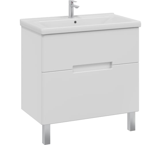 Комплект Sanstar напольная тумба Ориана 80 с раковиной Миранда 80 284.1-1.4.1.КМИР