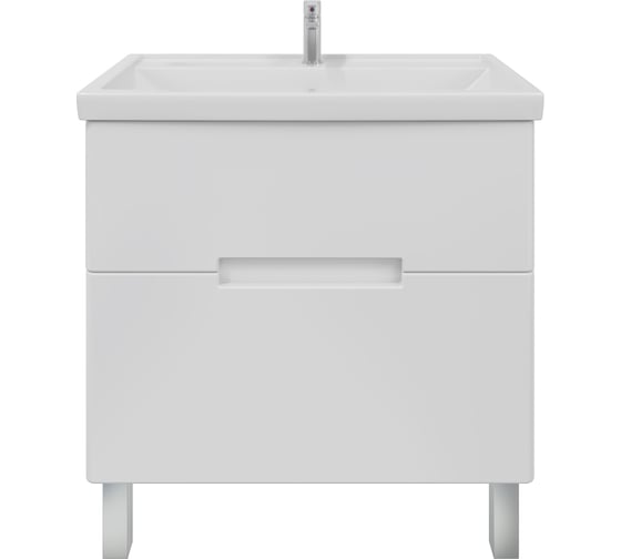 Комплект Sanstar напольная тумба Ориана 80 с раковиной Фостер 80 284.1-1.4.1.КФОС