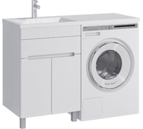 Комплект Sanstar напольная тумба Эллада 60 с раковиной Космос 120 левый 250.1-1.4.1.КЛКОС