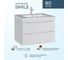 Комплект Sanstar подвесная тумба Smile 80 с раковиной Квадро 75 158.1-1.5.1.ККВА 4