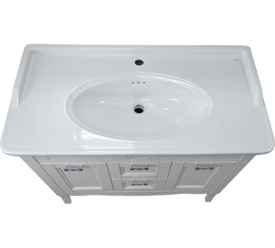 Комплект Azario CAROLINA 100-4, патина СЕРЕБРО с раковиной Artdeco 100 Kale CS00069426