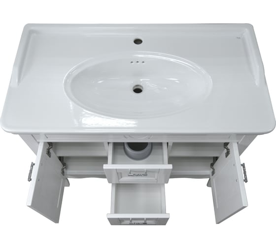 Комплект Azario CAROLINA 100-4, патина СЕРЕБРО с раковиной Artdeco 100 Kale CS00069426