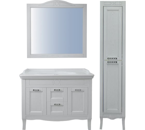Комплект Azario CAROLINA 100-4, патина СЕРЕБРО с раковиной Artdeco 100 Kale CS00069426
