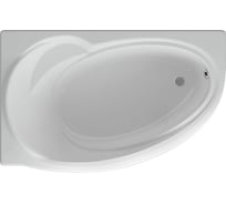 Акриловая ванна асимметричная Azario PAOLINA 170x97 см с фронт панелью и монт комп, 00077333