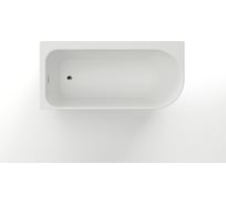 Акриловая ванна Azario LUTON свободностоящая, в комплекте с сифоном и металлической рамой 00073784