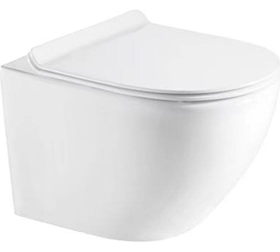 Унитаз Azario подвесной безободковый Gloria 49x37x37 аналог Grado AZ-0046 00076353 1