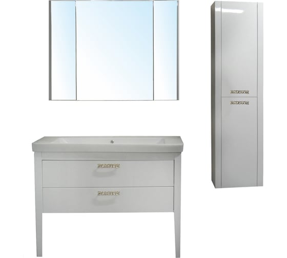 Комплект Azario тумба VERONA 105, 1005x850x460 с раковиной Luxury 105 11105KL CS00058287