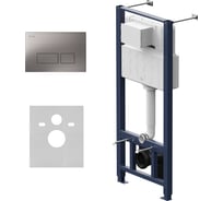 Инсталляция для подвесного унитаза AM.PM Pro с пневматической клавишей Pro S пластик I012704.7031