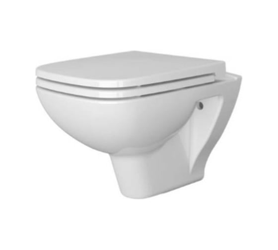 Безободковый подвесной унитаз Vitra S20 рекомендуется сиденье дюропласт 177-003-009 c микролифтом 7508B003-0075